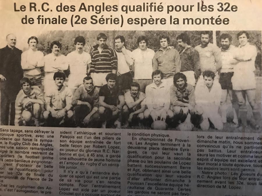 Rugby Les Angles - Création du club